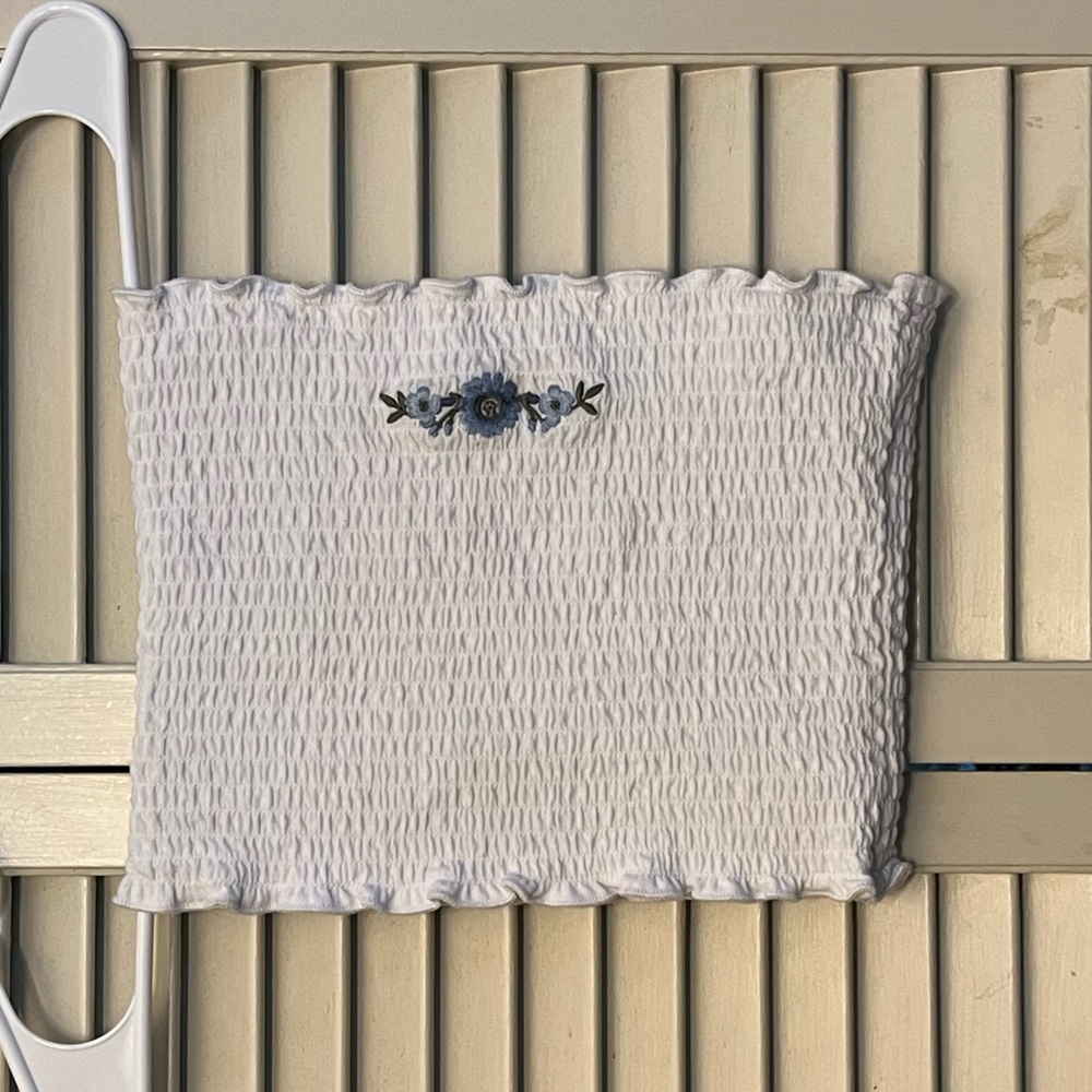 Hollister Stretchy Smocked Tube Top